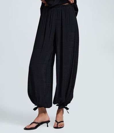 Pantalón Aladim en Crepé con Lazo en el Ruedo 5