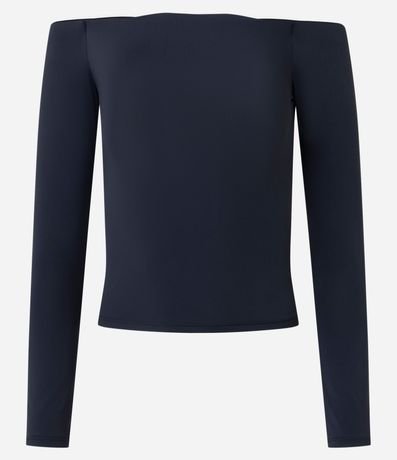 Blusa Básica Off Shoulder en Microfibra 5