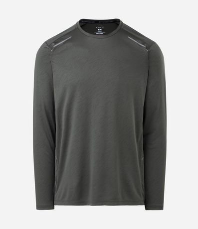 Remera Deportiva Dry Fit con Estampa Rayada 5