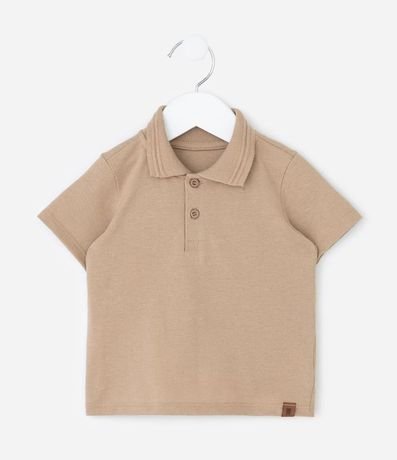 Remera Polo Infantil en Piquet Texturizado - Talle RN a 18 Meses 2