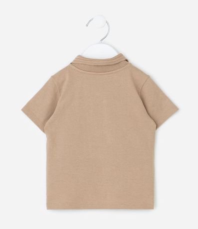 Remera Polo Infantil en Piquet Texturizado - Talle RN a 18 Meses 3