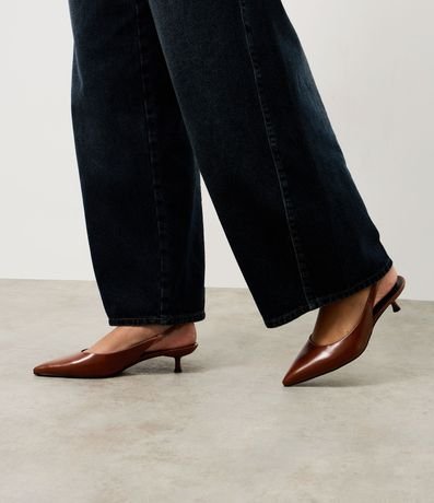 Zapato Slingback en PU con Salto Kitten Heel 2