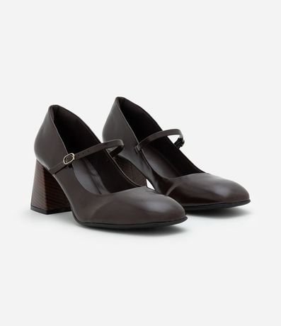 Zapato Mary Jane en PU con Taco Bloque Fachete 3