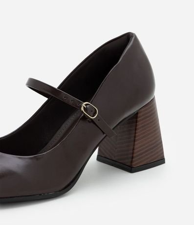 Zapato Mary Jane en PU con Taco Bloque Fachete 5