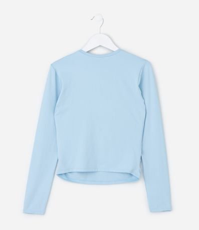 Remera Infantil Baby Look en Poliamida con Frunce Lateral – Talle 5 a 14 años 2