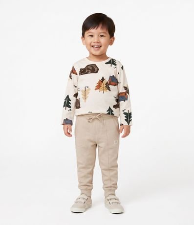 Remera Infantil con Estampado Florest– Talle 1 a 5/6 años