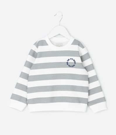 Saco Infantil Listrado con Bordado – Talle 1 a 6 años