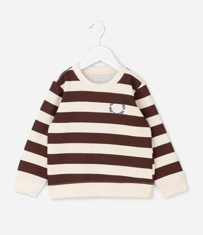 Saco Infantil Listrado con Bordado – Talle 1 a 6 años