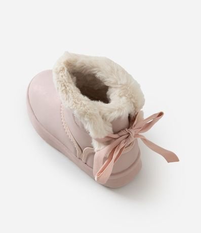 Bota Infantil con Lazo Trasero y Forro Peluche – Talle 20 al 27 4