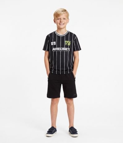 Remera Infantil Deportiva con Estampado Minecraft – Talle 5 a 14 años