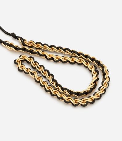 Collar Deslizante con Cadena Trenzada 2