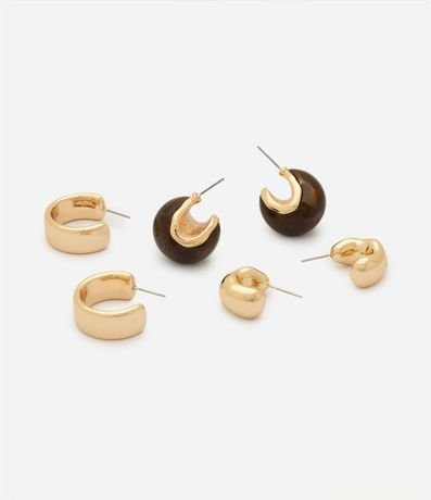 Kit 03 Argollas con Acabados Variados 2