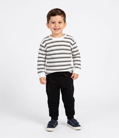 Remera Infantil Rayada con Malla Texturizada – Talle 1 a 6 años