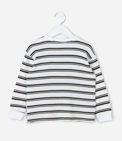 Remera Infantil Rayada con Malla Texturizada – Talle 1 a 6 años 2