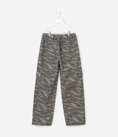 Pantalón Infantil Baggy con Estampa Camuflada – Talle 7 a 16 años 2