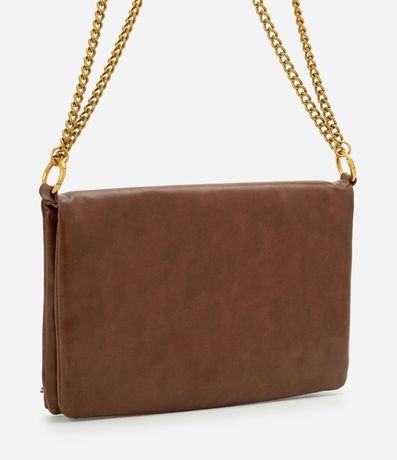 Bolsa Transversal Mediana en PU con Correa de Cadena 3