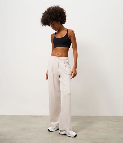 Pantalón Recto Deportiva en Peach Touch