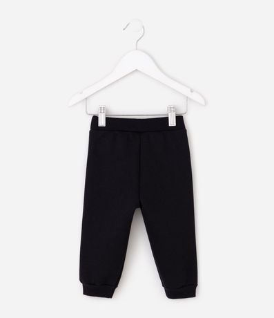 Pantalón Infantil Algodón con Felpa y Estampa de Oso – Talle 0 a 18 Meses 2