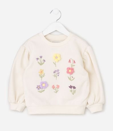Buzo Infantil en Algodón con Bordado Floral  – Talle 1 a 6 años 2