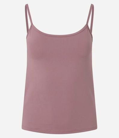 Blusa Musculosa Básica en Poliamida con Breteles Finos 2