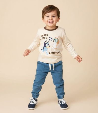 Remera Infantil con Estampa Bluey Futbol – Talle 2 a 6 años