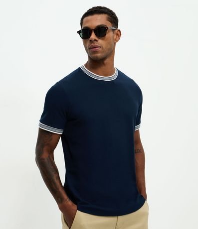 Remera Regular en Algodón Texturizado
