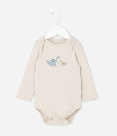 Body Infantil con Estampa de Dinosaurio – Talle RN a 18 Meses