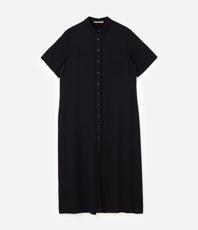 Vestido Chemise Midi Viscosa Curve & Plus Size 10