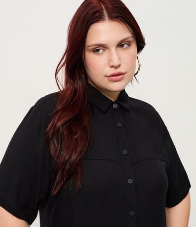 Vestido Chemise Midi Viscosa Curve & Plus Size 3