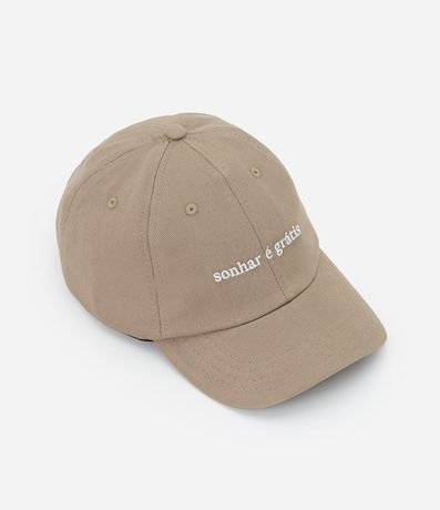 Gorra en Algodón con Estampado Bordada Soñar es Grátis