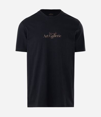 Remera Manga Corta en Algodón con Lettering Art Gallerie 4