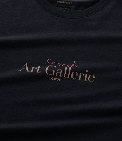 Remera Manga Corta en Algodón con Lettering Art Gallerie 7