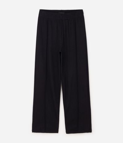 Pantalón de Pijama en Algodón Suedine con Detalle Pintuck 4