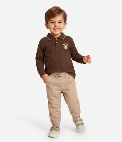 Polo Infantil Manga Larga con Mickey Minimal – Talle 2 a 6 años