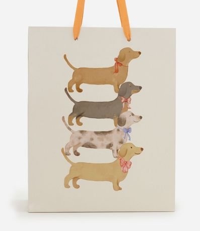 Bolsa de Regalo Pequena con Estampa de Perro Salsicha 2