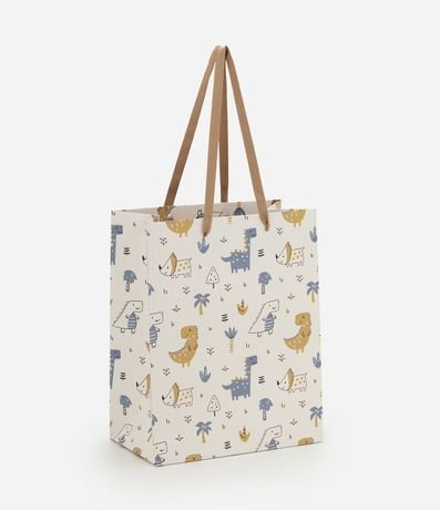 Bolsa de Regalo Peque�a con Estampa de Dinosaurios