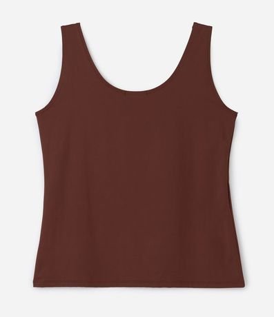 Blusa Musculosa en Poliamida con Breteles Anchos Curve & Plus Size 6