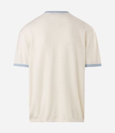 Remera Manga Corta con Rib Contrastante 5