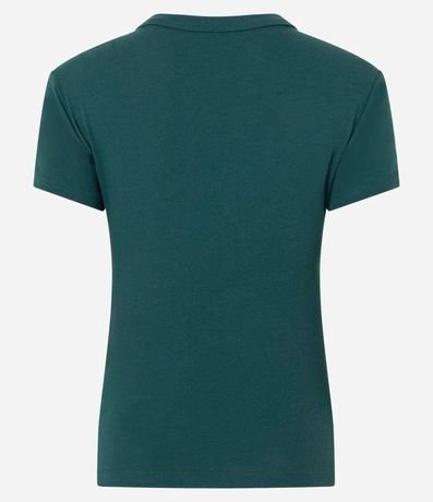 Blusa Alargada Ajustada en Rib 6