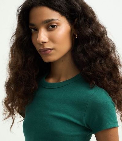 Blusa Alargada Ajustada en Rib 3