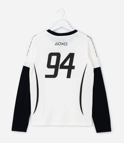 Remera Infantil Playstation con Manga Sobrepuesta – Talle 5 a 14 años 3