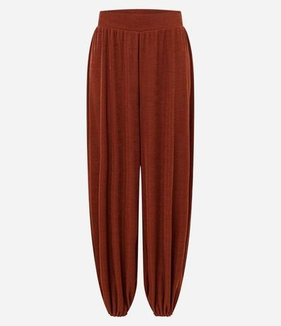Pantalón Aladim con Leve Brillo y Cintura Ancha 6