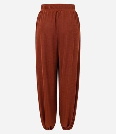 Pantalón Aladim con Leve Brillo y Cintura Ancha 7