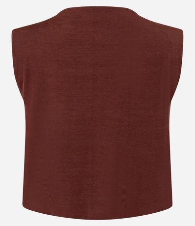 Blusa en Rib con Hombreras y Leve Brillo 7