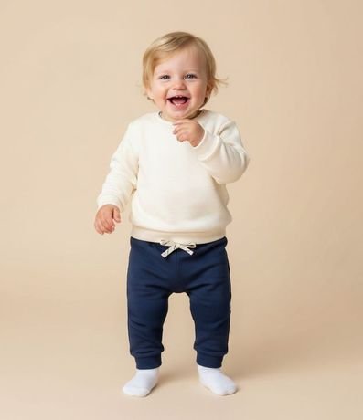 Pantalón Infantil con Cordón Decorativo – Talle 0 a 18 Meses 1