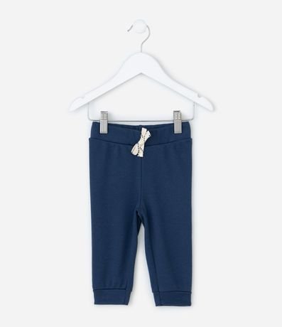 Pantalón Infantil con Cordón Decorativo – Talle 0 a 18 Meses