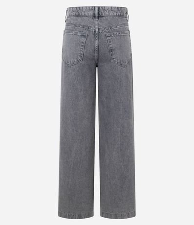 Pantalón Wide en Jeans con Cintura Baja y Tachuelas Aplicado 7