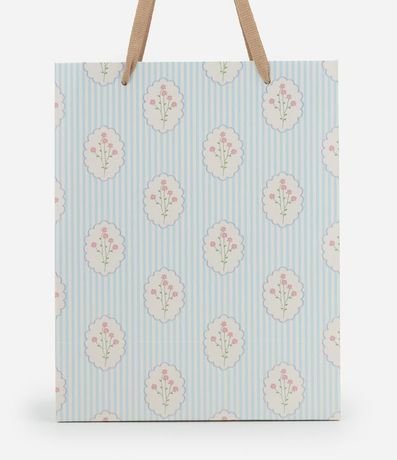 Bolsa de Regalo Pequeña con Estampado Rayado 2