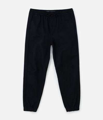 Pantalón Jogger Liso en Sarga 6