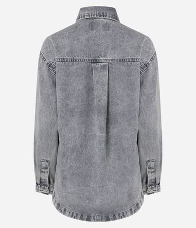Camisa Oversized en Jeans con Botones Delanteros 2